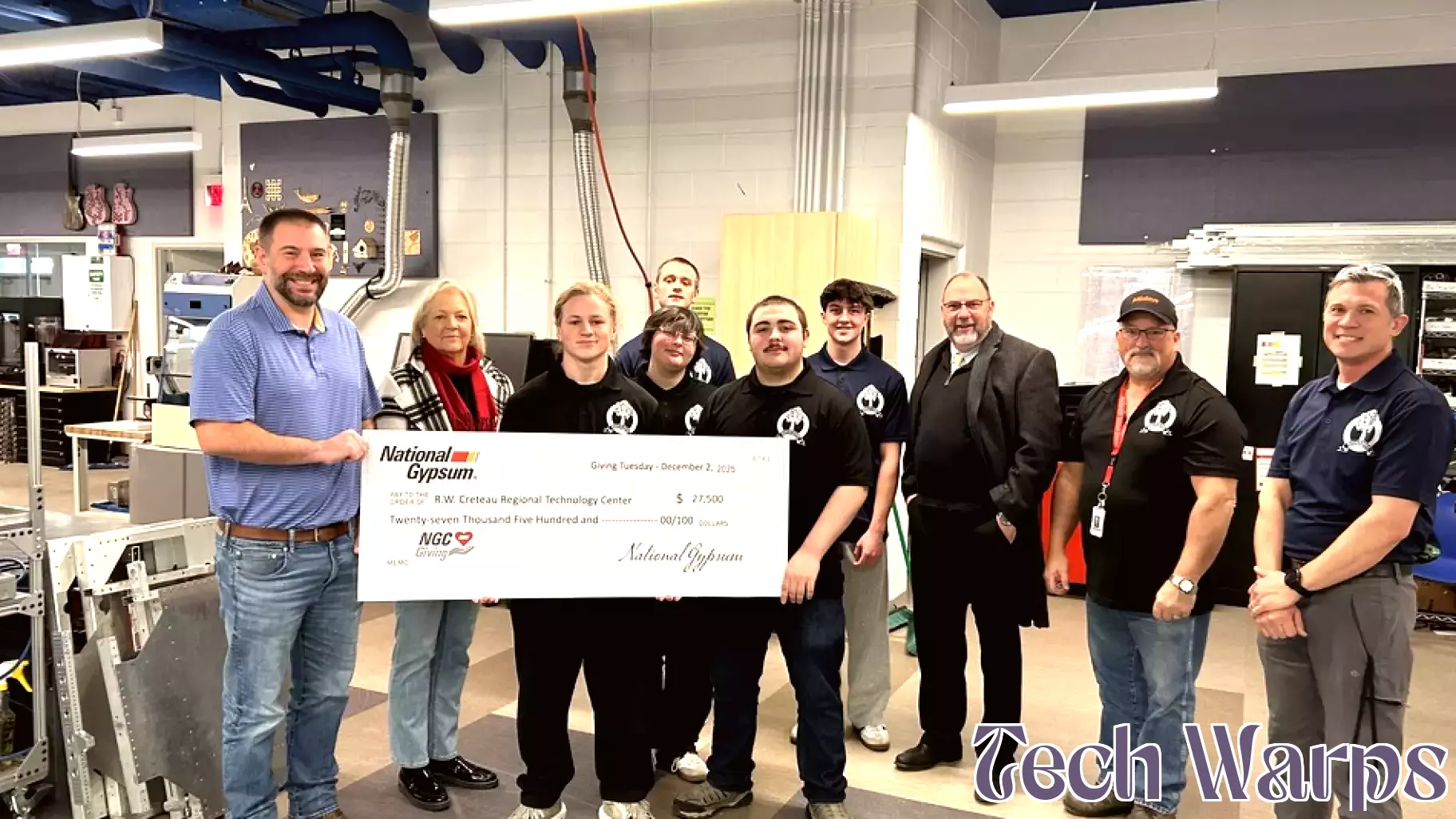 National Gypsum Contributes $27,500 to Enhance Creteau Technology Center Programs